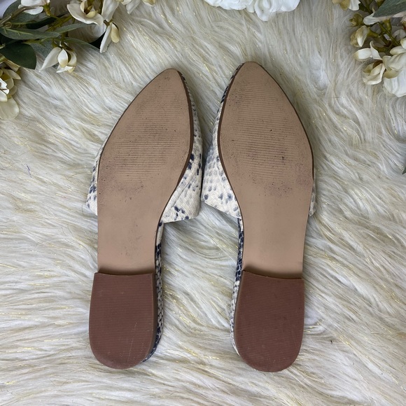 Steve Madden Trace Python snake slip on mules sz 7 - Picture 7 of 7